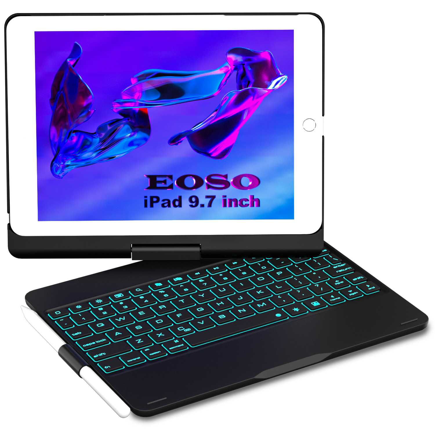 Eoso iPad 9.7 Keyboard Case for iPad 6th Gen 2018 iPad 5th Gen 2017