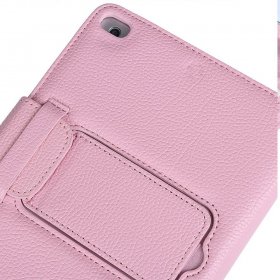 Apple iPad Keyboard Case,Eoso Folding Leather Folio Cover with Removable Bluetooth Keyboard For iPad Mini 1/2/3/4 Tablet(Pink)